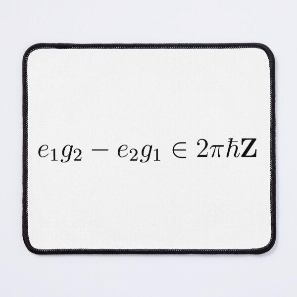 Item preview, Dirac quantization condition, quantum physics designed and sold by NoetherSym.