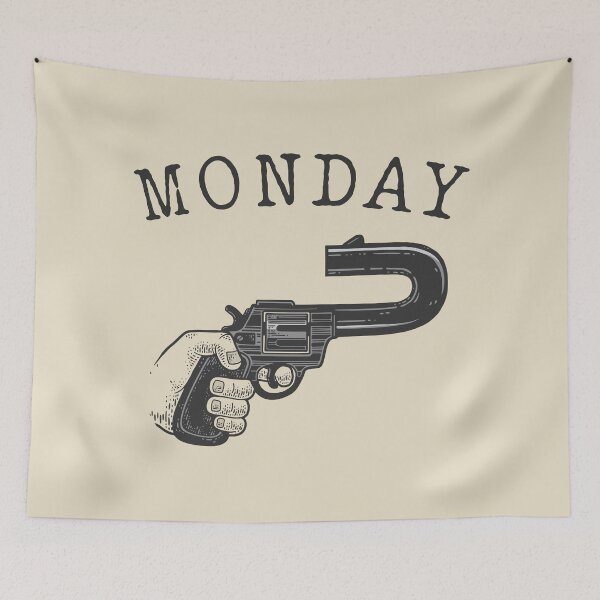 Item preview, monday gun designed and sold by VinagreShop.