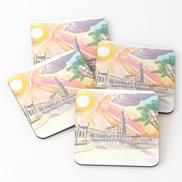 Item preview, Sunset over Sanctuary of Our Lady of the Rosary of Fátima designed and sold by artshop77.