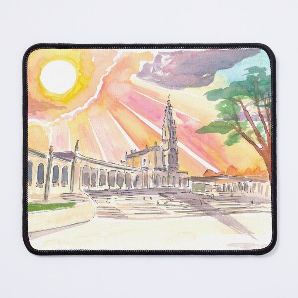 Item preview, Sunset over Sanctuary of Our Lady of the Rosary of Fátima designed and sold by artshop77.
