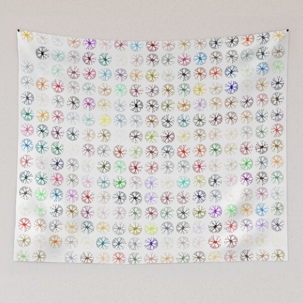 Item preview, Neuronal Abstract Multicolour Art designed and sold by Pixel4Art.