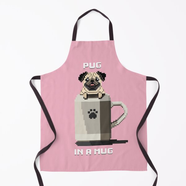 Artikelvorschau, Pug in a Mug (Cupid) entworfen und verkauft von PixelByFatbeard.