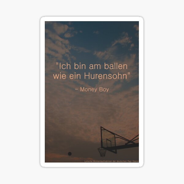 Am ballen wie ein Hurensohn Sticker