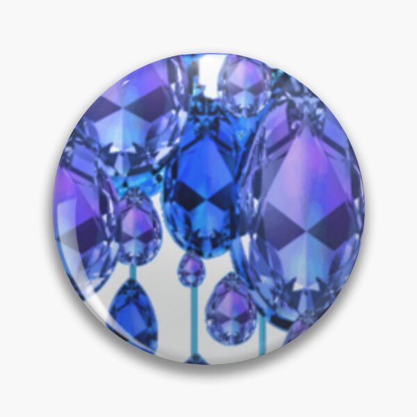 Item preview, BLUE-PURPLE GEMS ABSTRACT PATTERNS WHITE ART                             WHITE ART designed and sold by sharlesart.
