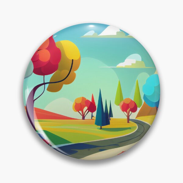 Item preview, Abstract Modern Flat Roadtrip Digital Painting designed and sold by CodeAndColors.