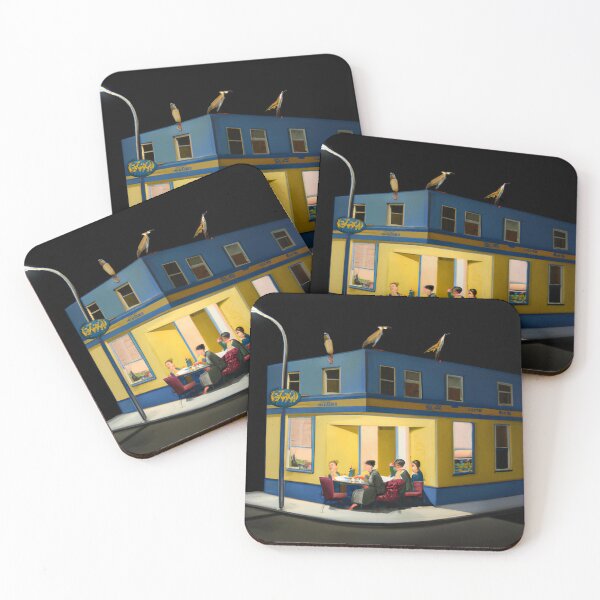 Item preview, Nighthawks Painting in the style of Salvador Dali designed and sold by Stinler-Stuff.