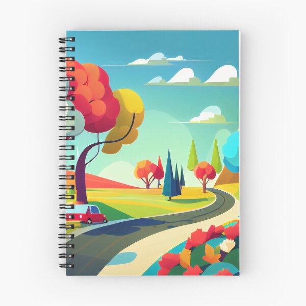 Item preview, Abstract Modern Flat Roadtrip Digital Painting designed and sold by CodeAndColors.