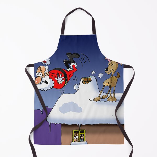 Item preview, Santa falling off roof designed and sold by dizzycatbiz.