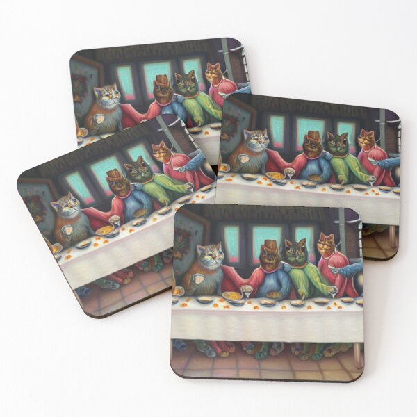 Item preview, Kitty Last Supper designed and sold by PaigeCompositor.