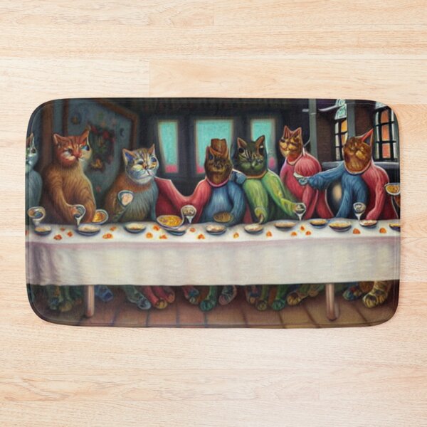 Item preview, Kitty Last Supper designed and sold by PaigeCompositor.