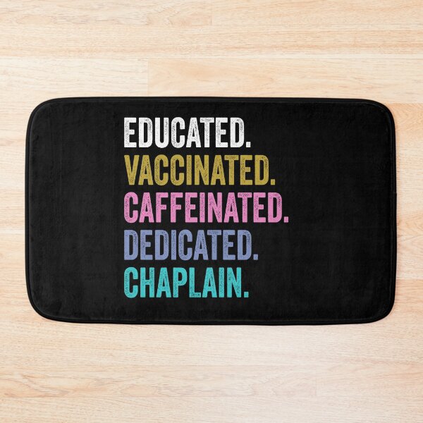 Item preview, chaplain Educated Dedicated Shirt, chaplain Dad Husband designed and sold by Dogs Geeky⭐⭐⭐⭐⭐.