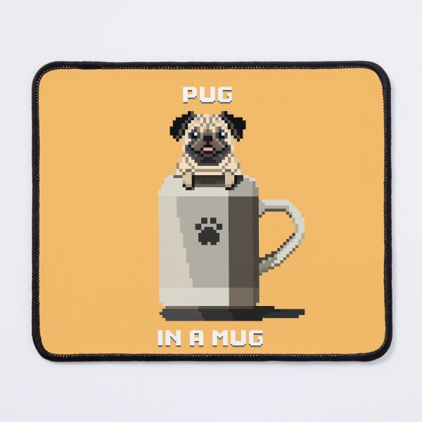 Item preview, Pug in a Mug (Honey) designed and sold by PixelByFatbeard.