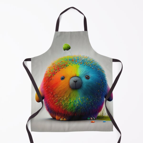 Item preview, Funny Fat Rainbow Rabbit Like Creature Digital Painting designed and sold by CodeAndColors.