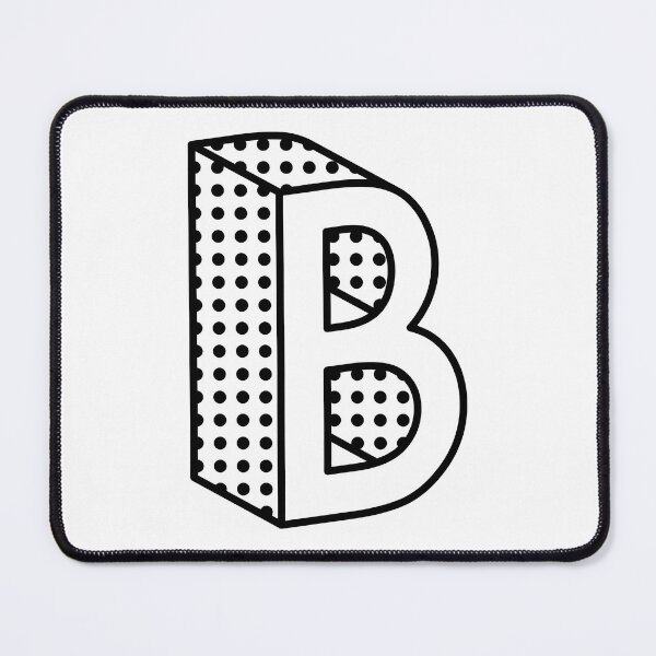 Item preview, 3D Ben Day Dot Isometric Letter B designed and sold by murialbezanson.