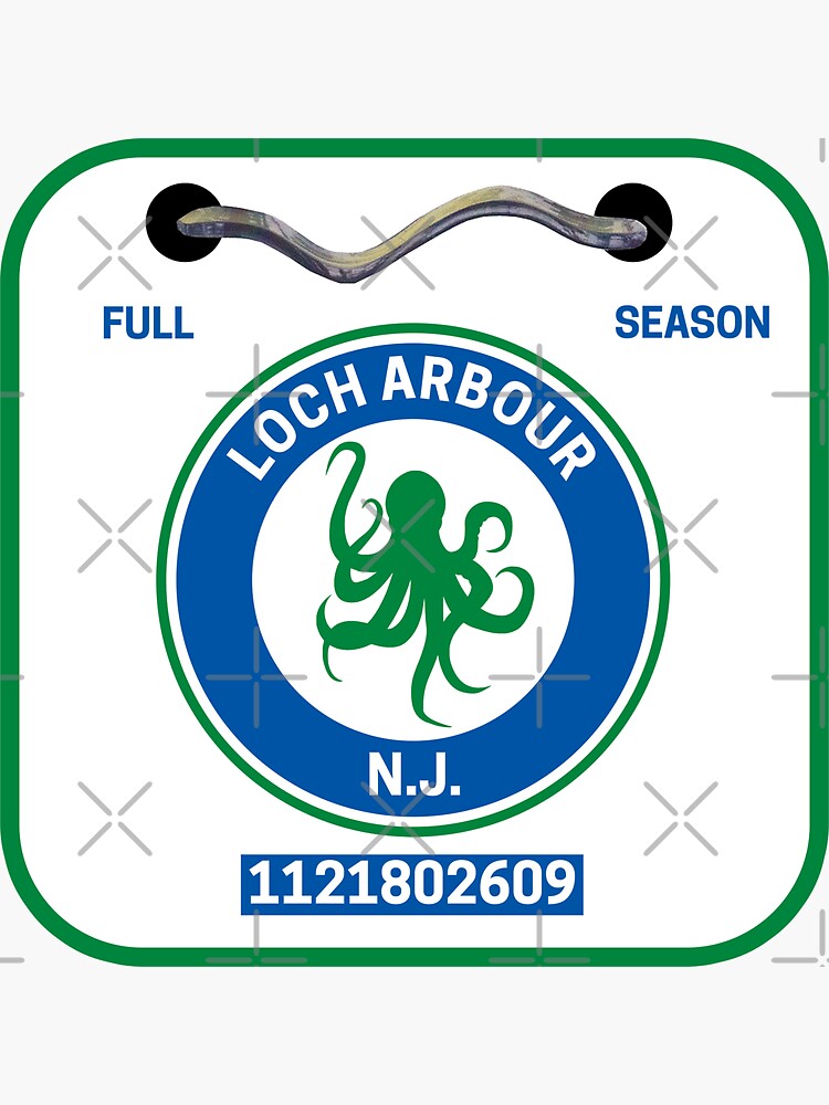 "Loch Arbour New Jersey Beach Badge" Sticker for Sale by fearcity