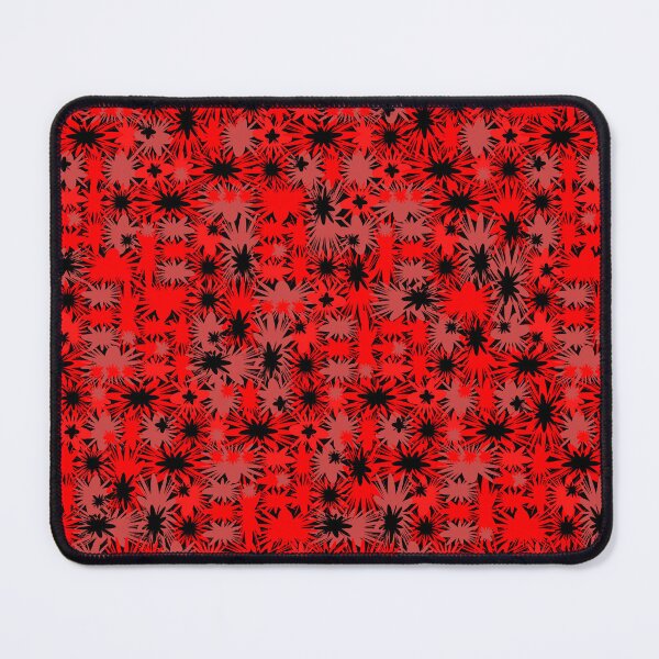 Item preview, Geometric, Pattern, Shapes, Lines, Modern,  Abstract, Art, Efflorescent- Red on Black designed and sold by LucidLounger.