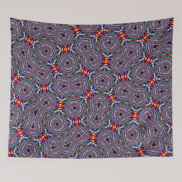Item preview, Purple and Red  Art Nouveau Seamless Pattern Print designed and sold by protegra.