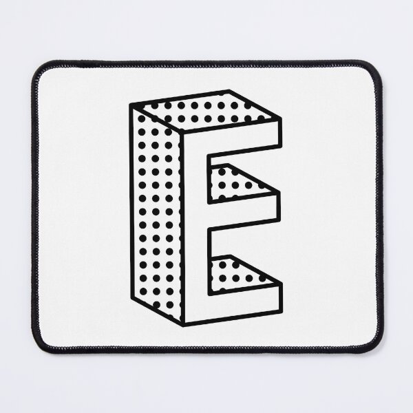 Item preview, 3D Ben Day Dot Isometric Letter E designed and sold by murialbezanson.