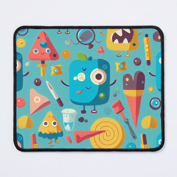 Item preview, Interesting Weird Food Faces pattern Digital Painting designed and sold by CodeAndColors.