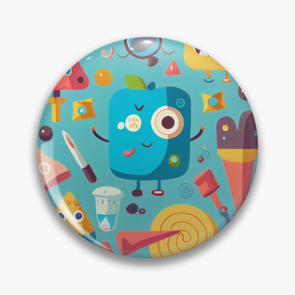 Artikelvorschau, Interesting Weird Food Faces pattern Digital Painting entworfen und verkauft von CodeAndColors.