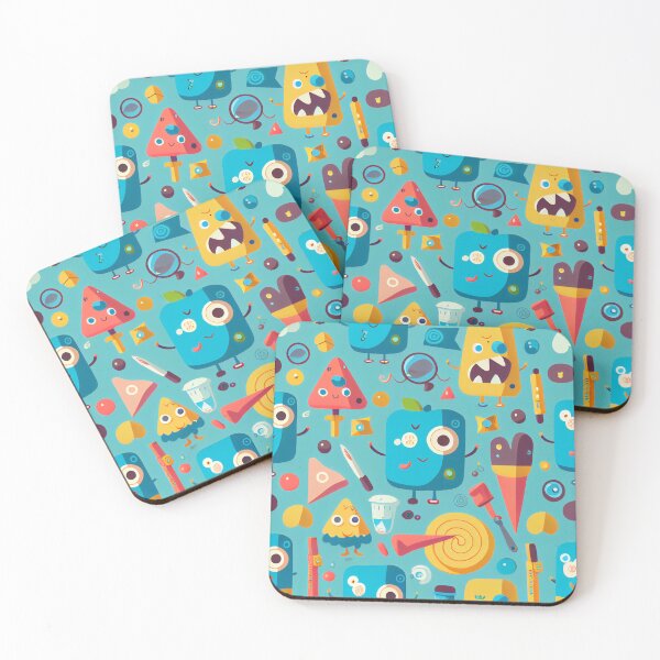 Item preview, Interesting Weird Food Faces pattern Digital Painting designed and sold by CodeAndColors.