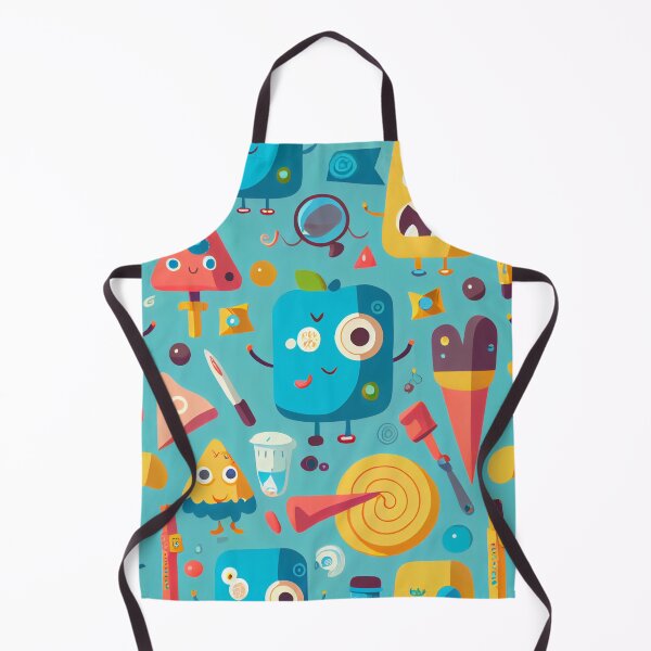 Item preview, Interesting Weird Food Faces pattern Digital Painting designed and sold by CodeAndColors.