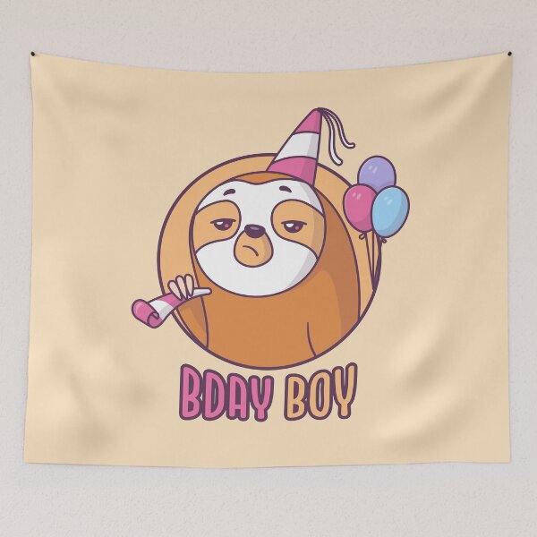 Item preview, Birthday Boy Sloth designed and sold by zoljo.