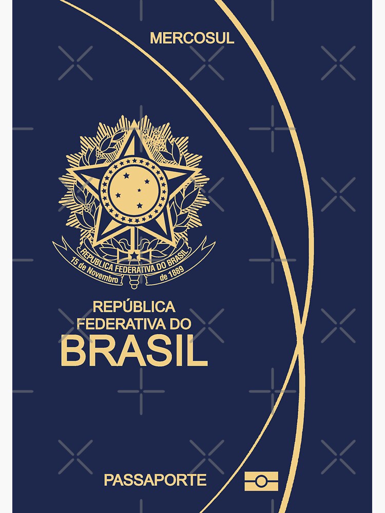 Brazil Passport Version 2022 Sticker For Sale By Hakvs Redbubble 8723