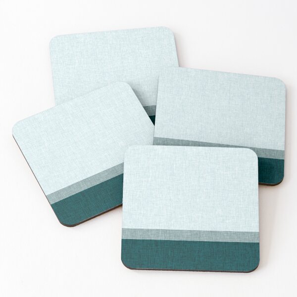 Item preview, Light Dark Teal Green Palette Abstract Crosshatch Stripe designed and sold by jocelynsart.
