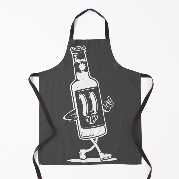 Item preview, Retro Walking Glass Bottle Walking Illustration designed and sold by Ravensdesign.