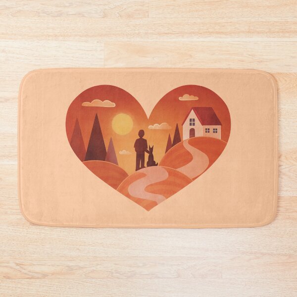 Item preview, Feels like Home Sunset Heart designed and sold by HeySpiritAnimal.