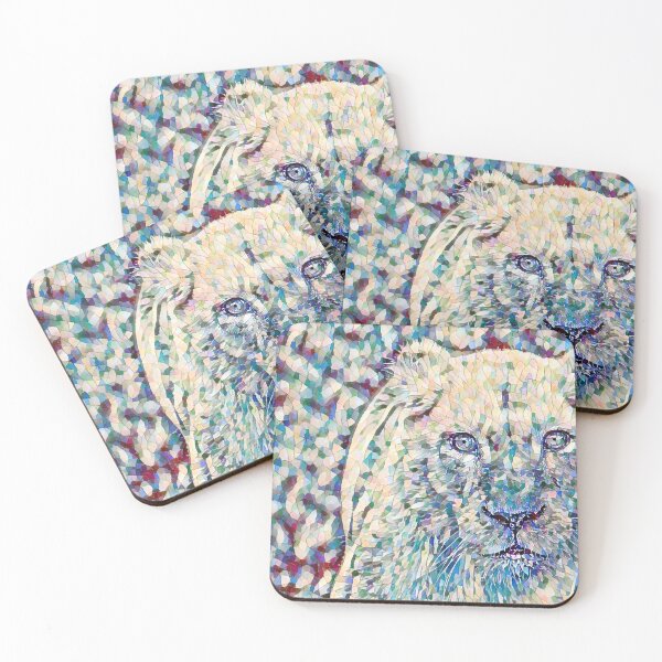Item preview, Colorful painting of a Lioness designed and sold by UnlockingDesign.