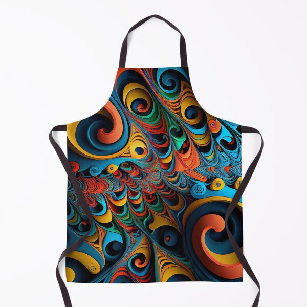 Artikelvorschau, Bright Colorful Abstract Swirl Pattern Digital Painting entworfen und verkauft von CodeAndColors.