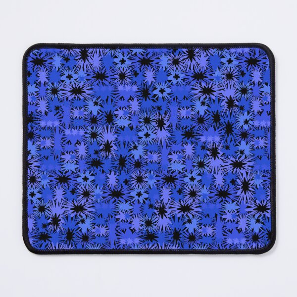 Item preview, Geometric, Pattern, Shapes, Lines, Modern,  Abstract, Art, Efflorescent - Blue on Black designed and sold by LucidLounger.