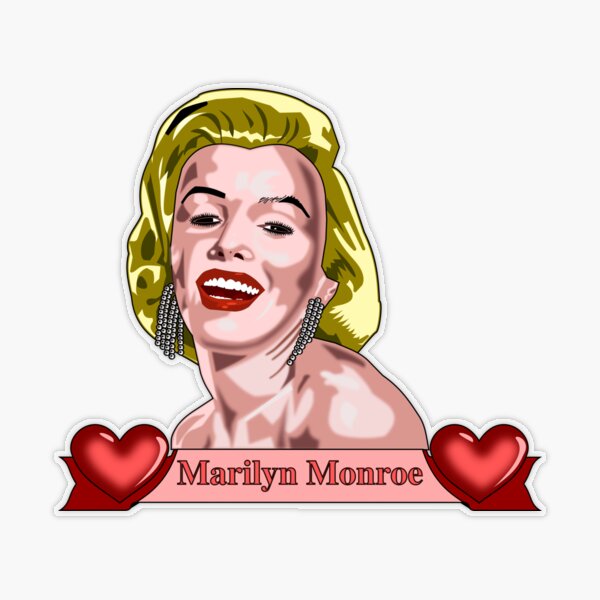 Marilyn Monroe Sticker by banditoclothing