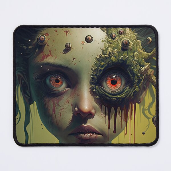 Item preview, Woman girl in weird bizarre portrait designed and sold by mrlongfield.