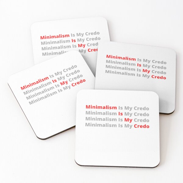 Item preview, Copy of Minimalisme is my credo red design  designed and sold by MayaAndNora.