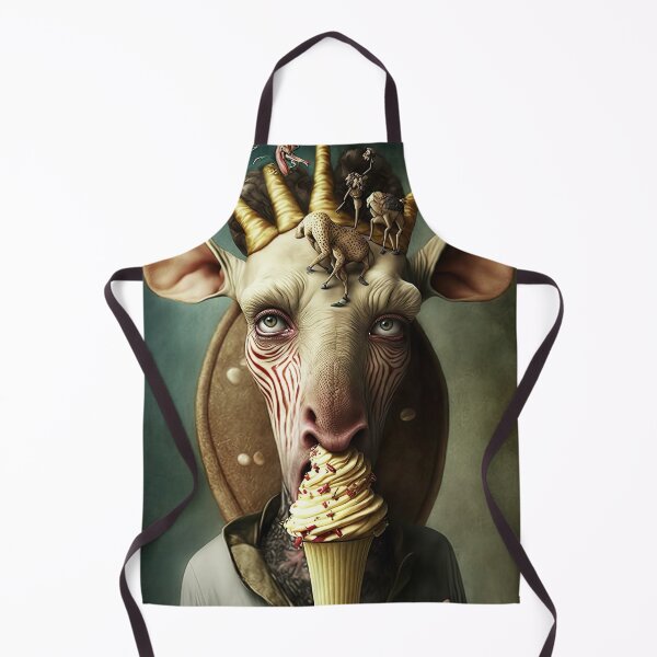 Item preview, Weird bizarre art with a giraffe designed and sold by mrlongfield.