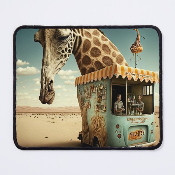 Item preview, Weird bizarre art with a giraffe designed and sold by mrlongfield.