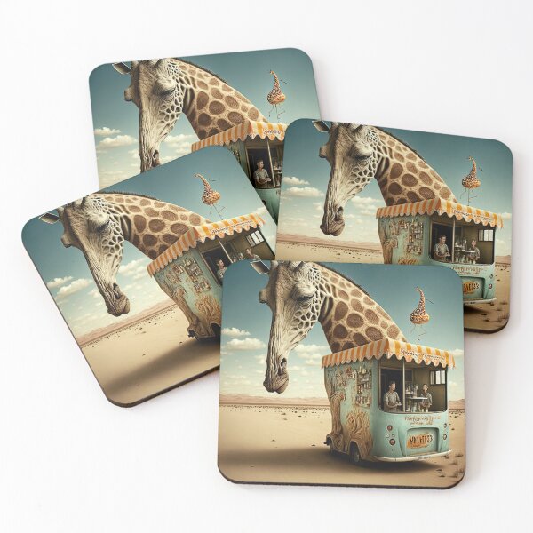 Item preview, Weird bizarre art with a giraffe designed and sold by mrlongfield.