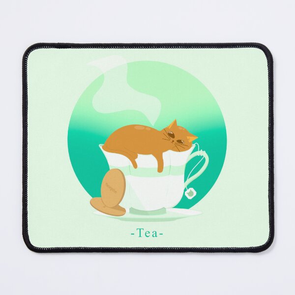 Item preview, Tea Cat designed and sold by AcePopDesigns.