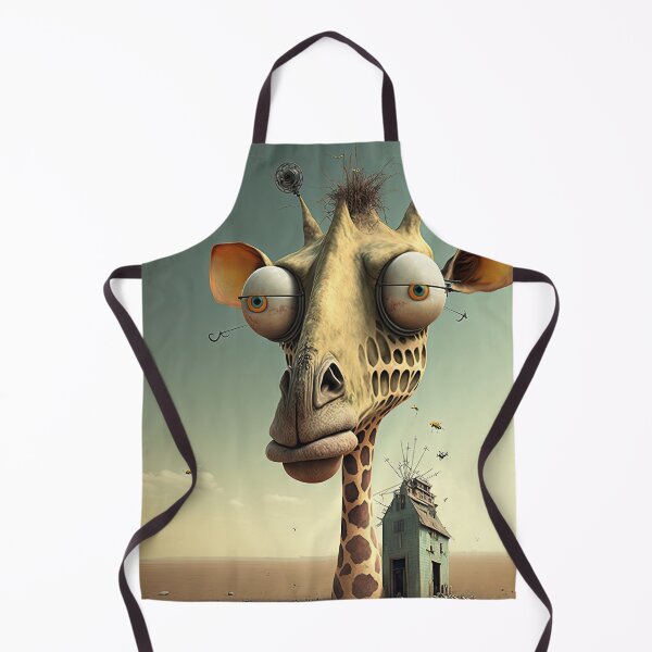 Item preview, Weird bizarre art with a giraffe designed and sold by mrlongfield.