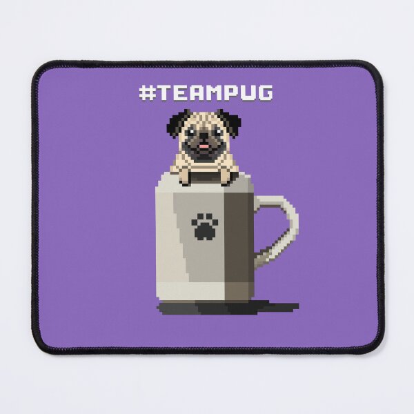 Item preview, #TeamPug (Lilac Bush) designed and sold by PixelByFatbeard.
