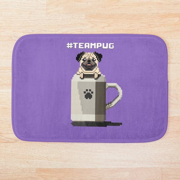 Item preview, #TeamPug (Lilac Bush) designed and sold by PixelByFatbeard.
