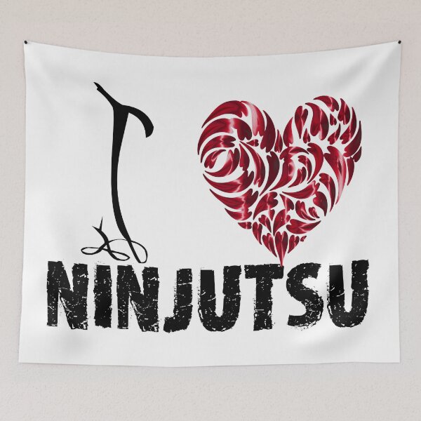 Item preview, Ninjutsu T shirt Design I Love Ninjutsu designed and sold by MartialArtsNerd.