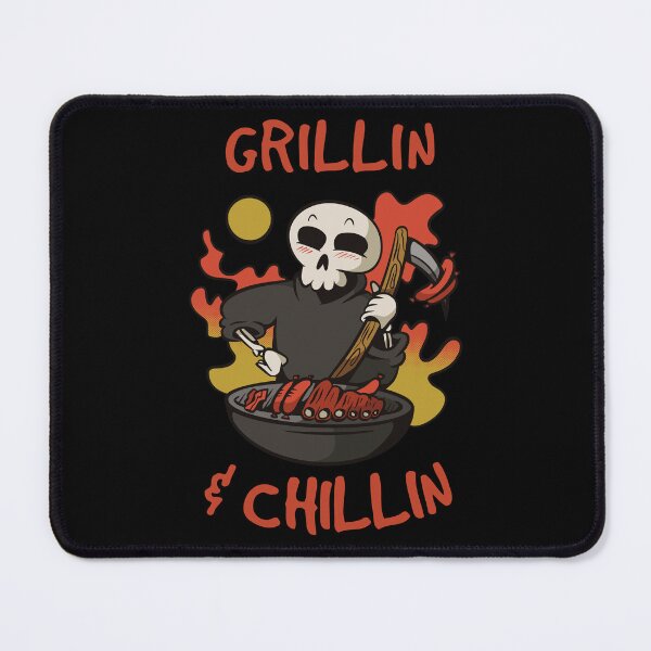 Item preview,  Grillin' and Chillin' -  Funny Grim Reaper designed and sold by Georgy09.