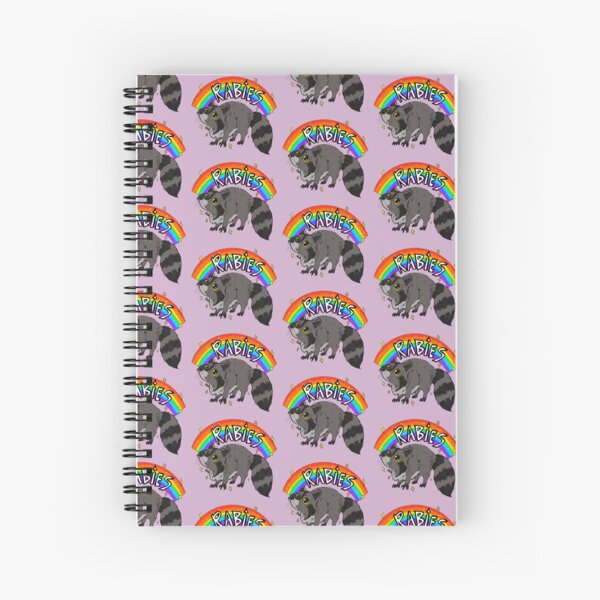 Item preview, Rabies Rainbow Raccoon designed and sold by LindyMakesArt.