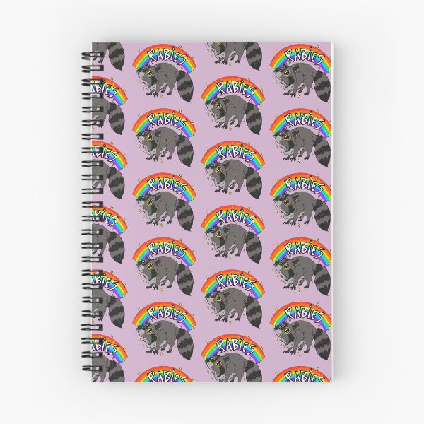 Item preview, Rabies Rainbow Raccoon designed and sold by LindyMakesArt.