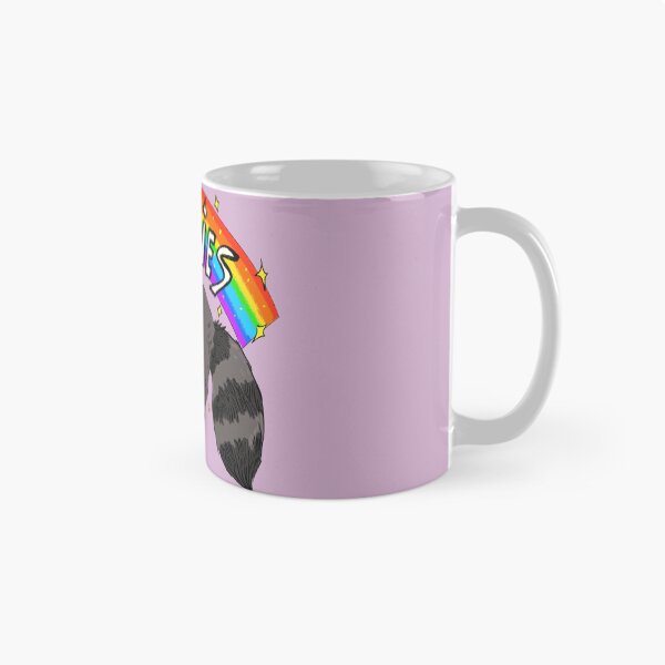 Item preview, Rabies Rainbow Raccoon designed and sold by LindyMakesArt.