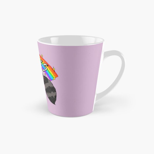 Item preview, Rabies Rainbow Raccoon designed and sold by LindyMakesArt.